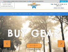 Tablet Screenshot of outdoorelements.ca
